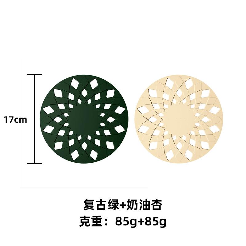 ins wind can be inlaid with household pot pads, anti-scalding and heat insulation pads, high temperature resistant casserole placemats, creative