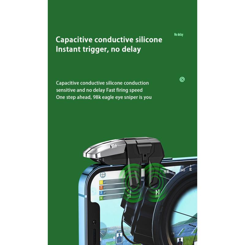 Новый! 1 пара M-01, шестипальцевый мобильный игровой триггер для телефона, игровой контроллер, кнопка, эргономичный геймпад