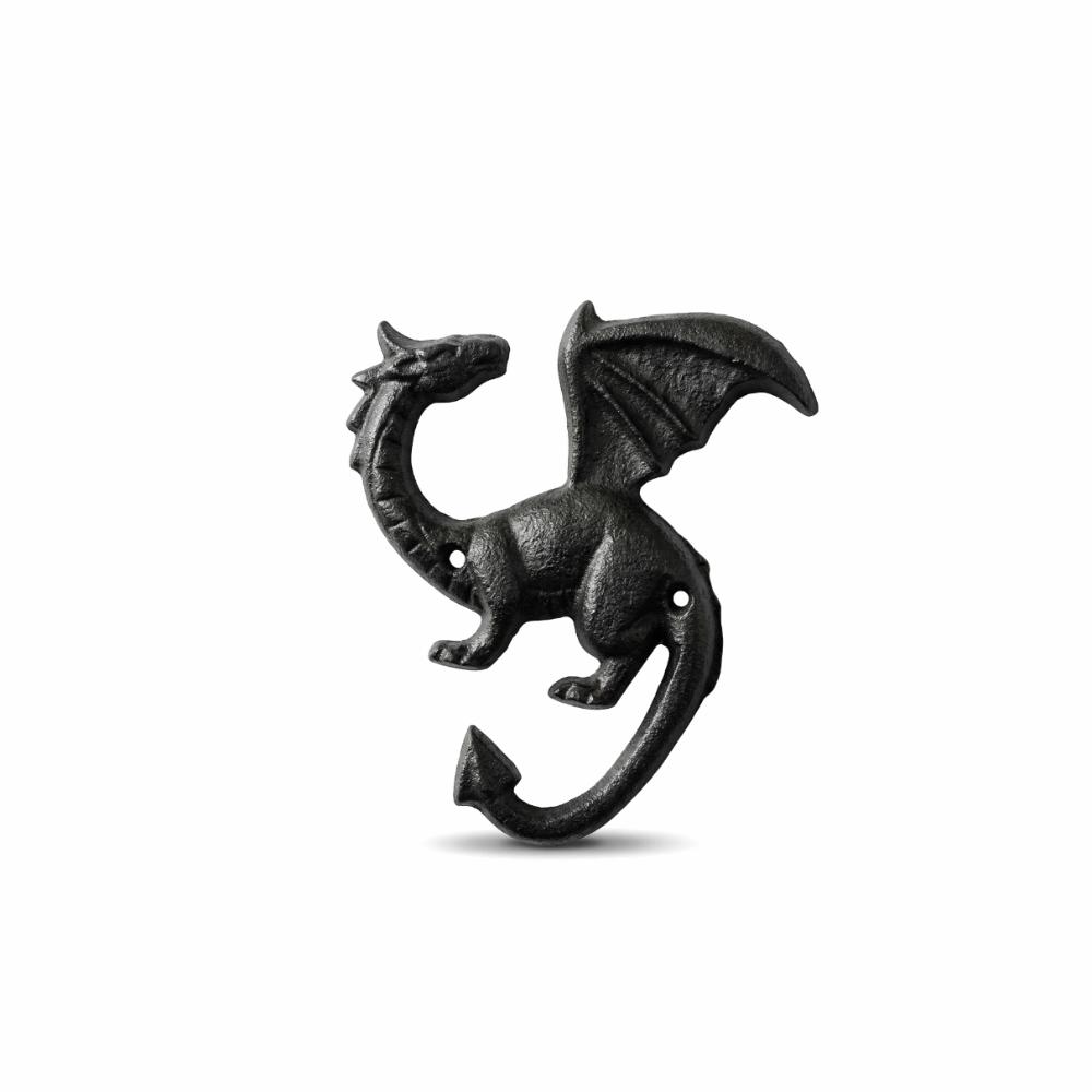 Multi-functional Wall Mount Key Rack Iron Car Key Hook Rack Iron Dragon Tail Hook for Home
