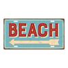 Летний пляж Ретро Жестяная табличка Номерной знак Табличка Металлическая Винтажный плакат для Паба Бара Серфинг