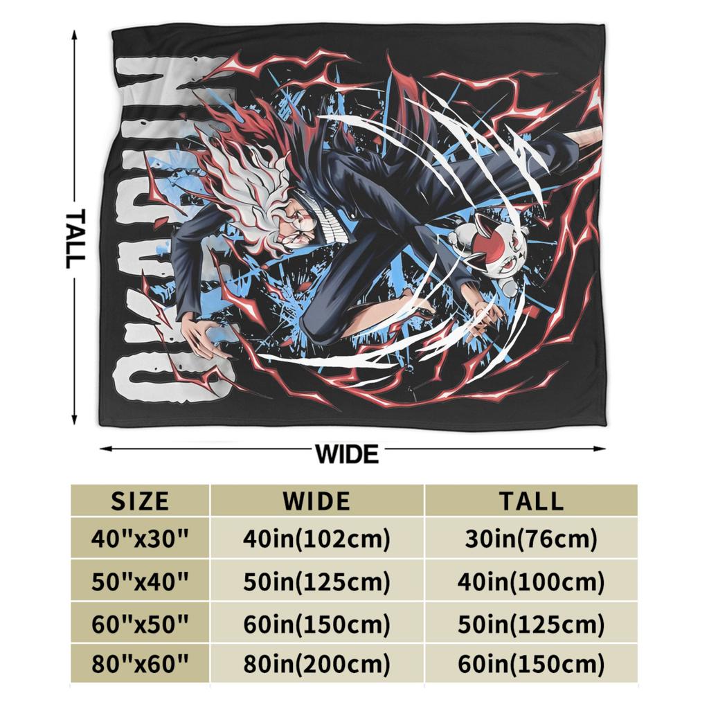 Anime Okarun Dandadan Flannel Blanket  Awesome Throw Blankets for  Sofa Bedding Lounge 125*100cm Quilt,