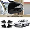 Для Lexus IS IS250 IS350 IS F 2006 2007 2008 2009 2010 2011 2012 LHD Накладка на крышку зеркала заднего вида ABS Пара Боковая накладка на зеркало