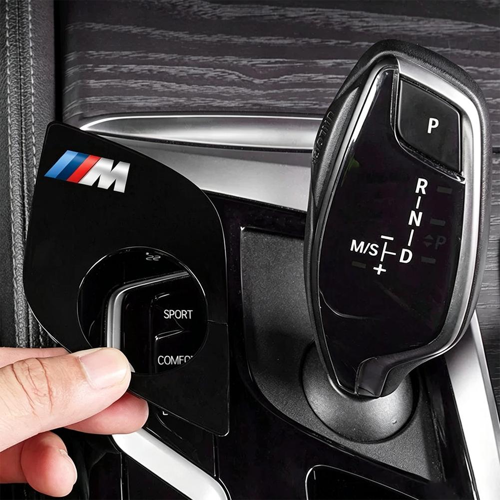 YGIE8 Car Interior Accessories Gear Shift Panel Dustproof Cap Cover Auto Decoration Stickers For BMW 5 6 Series G30 G32 6 GT G80 G06 M