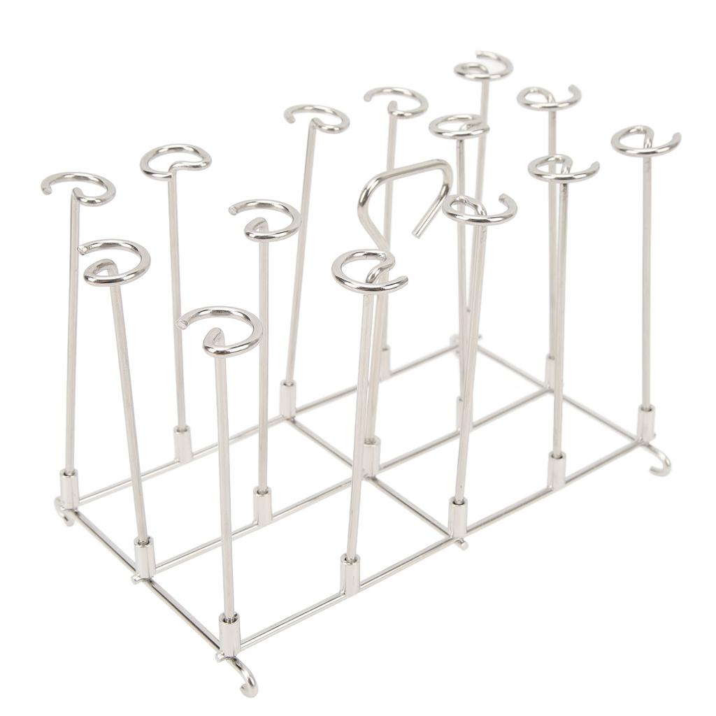 Skewer Stand Fryer Grill Rack Set Stainless Steel Vertical BBQ Grill Rack Round Rotating Fryer