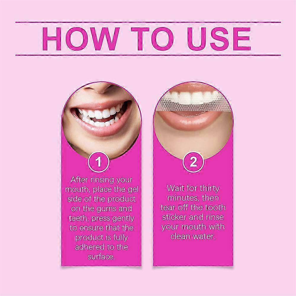 Teeth Whitening Strips Teeth Treatments - Teeth Whitener, Peroxide Free, Enamel Safe Green White Strips