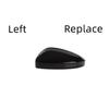 Black Left Driver Side Mirror Cover Cap Shell For Volkswagen Tiguan 2018- 23