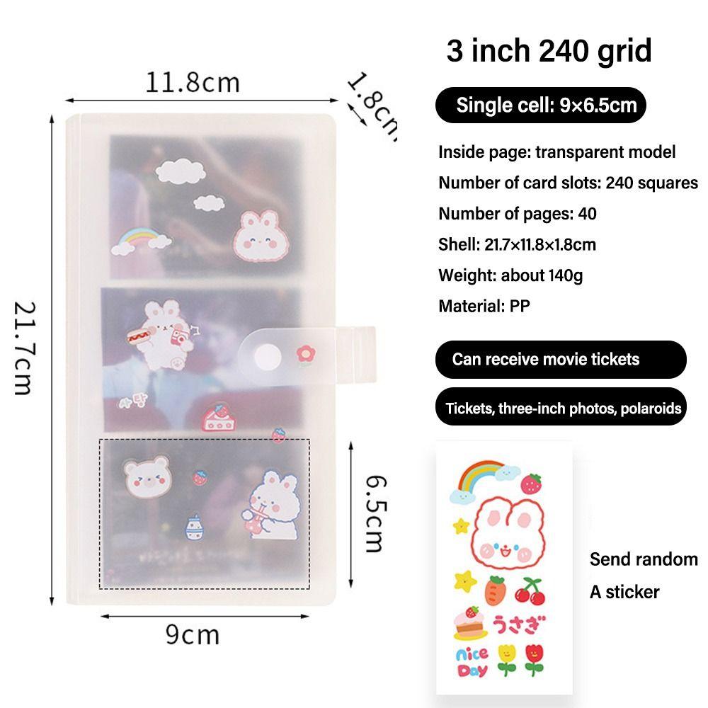 ПВХ Фотоальбом Прозрачный Альбом для Фотографий Айдолов Высококачественный Держатель для Фотокарточек