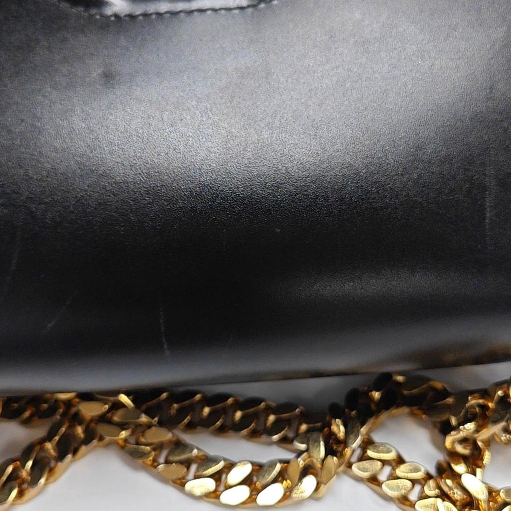 [Pre-Owned] Tb Exclusive Logo Lock Metal Chain Leather Mini Shoulder Crossbody Bag - Good #1OELK8W