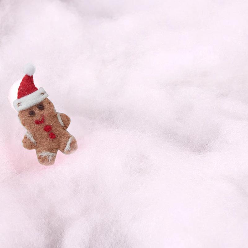 Рождественская атмосфера Имитация белого снега Украшение торгового центра Отель Хлопковая декорация сцены