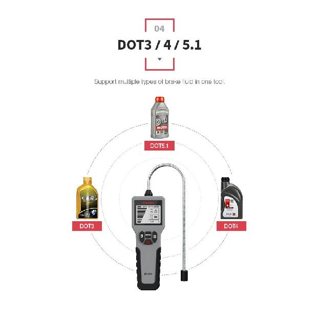 EDiag BF 200 Brake Fluid Tester Car Brake Fluid Digital Tester BF200 Suitable for Determining Brake Fluid bf 100 direct Sell