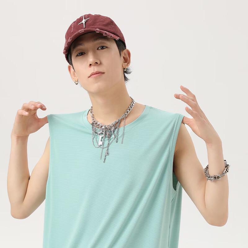 Jeep Мужская летняя дышащая спортивная майка из ледяного шелка 2026