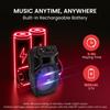 Беспроводная портативная Bluetooth-колонка PYLE с максимальной перезарядкой, идеально подходит для и Особенности включают мигающую вечеринку и 8-дюймовую 300-ваттную выходную мощность PPHP834B,