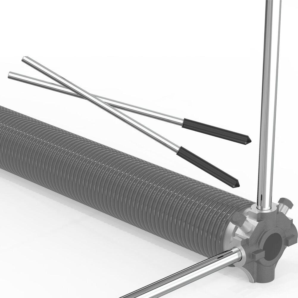 2 шт. 1/2 дюйма * 17,2 дюйма Барабан торсионной пружины гаражных ворот Ручка против скольжения Стержни для навивки торсионной пружины