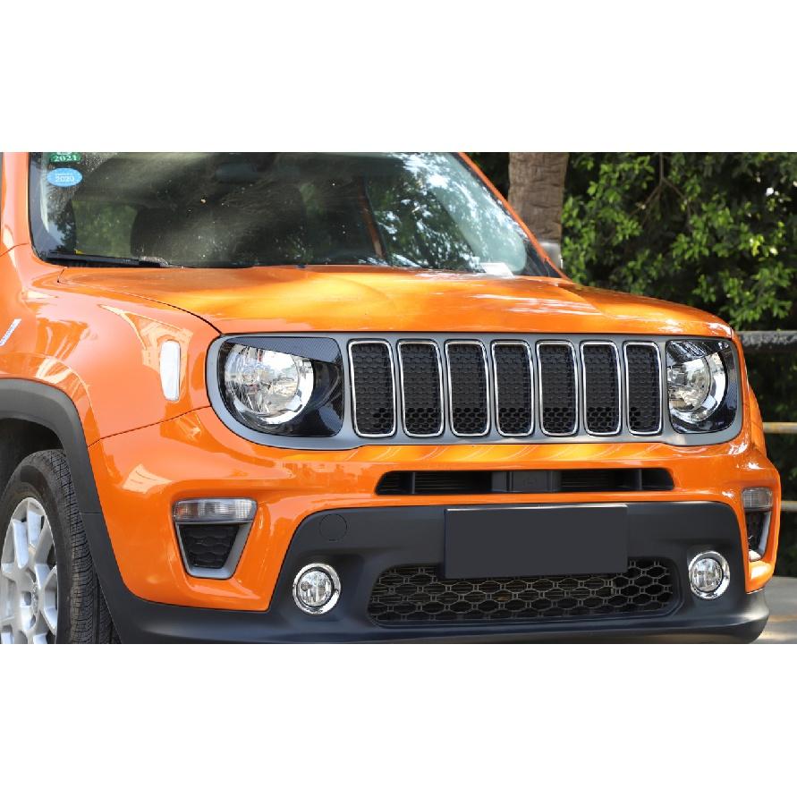 Наклейки на передние фары автомобиля, декоративные наклейки для Jeep Renegade 2022 2023, наружные колпаки для фонарей