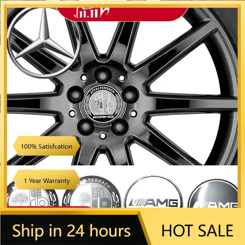 XEKVA1 New For Mercedes Benz 4PCS 75mm for Mercedes benz AMG C E S GLE CLC Class W204 W203 W205 W124 W221 Car Wheel Center Cap Hub Cov