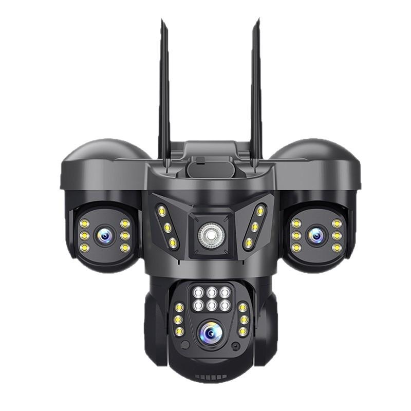 4G Беспроводная уличная камера с ночным видением и трехэкранным дисплеем для домашнего использования