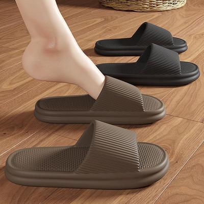 EVA крутые тапочки летняя обувь дезодорирующие домашние для помещений толстая подошва для ванной нескользящие парные сандалии