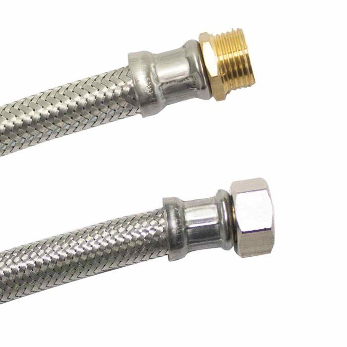1/2 Inch Stainless Steel Flexible Hose, Drinking Water Connection