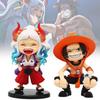 Очаровательная коллекция мини-фигурок One Piece с изображением смеющегося Эйса и Ямато для энтузиастов