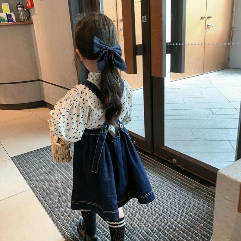 Костюм для девочек, удобная юбка из двух частей