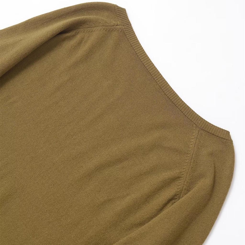 Весна 2025 Женский базовый свитер тонкой вязки