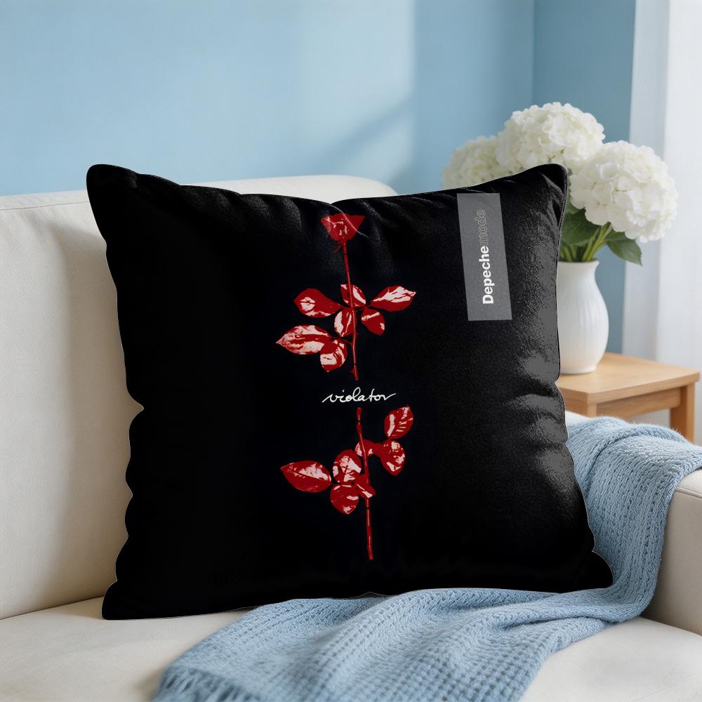 DDepecheMode LOGO Cushion Cover Square Pillow Bedroom Sofa Leisure Comfort Living Room Home Decoration X