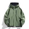 Весенние мужские ветрозащитные водонепроницаемые куртки для отдыха на открытом воздухе свободная повседневная верхняя одежда для пар мужская куртка с капюшоном на молнии в японском стиле