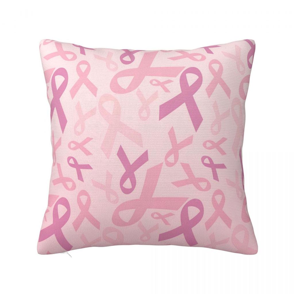 Football Breast Cancer Awareness Support Pillow Covers Car Cushion Cover Cute Pillowcase 4040
