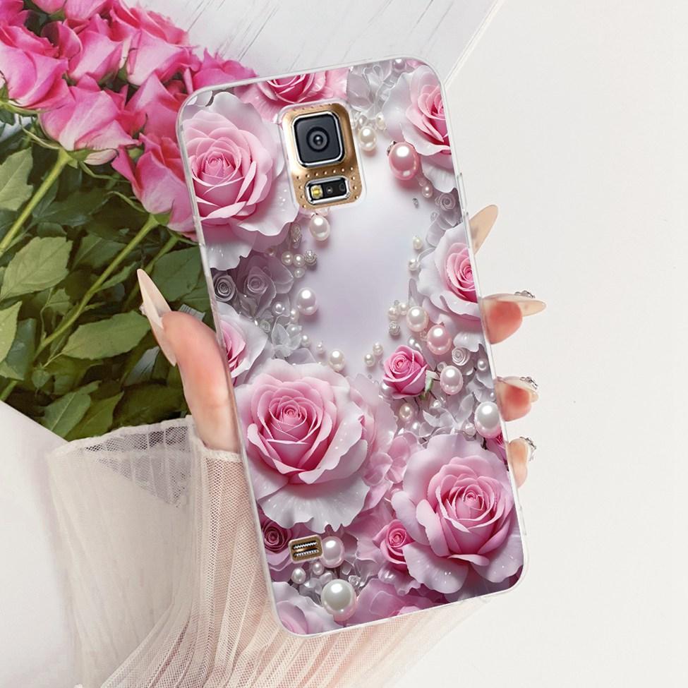 Transparent For Samsung S5 Case Fashion Butterfly Cute Cat Funny Painted Cover For Samsung Galaxy S5 SM-G900F SM-G900M Casing