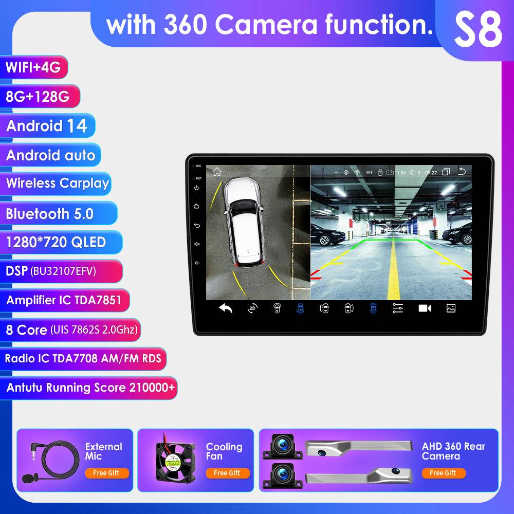 Hizpo 10.1'' Car Radio For Citroen C5 2008 - 2017 Wireless Carplay Android Car Multimedia Video Player 2 DIN Radio Autoradio GPS Stereo
