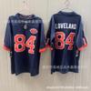 Mens Cotton Football Jersey Team Uniform Custom Number 18 10 15 4 25 34 84 Practice Game