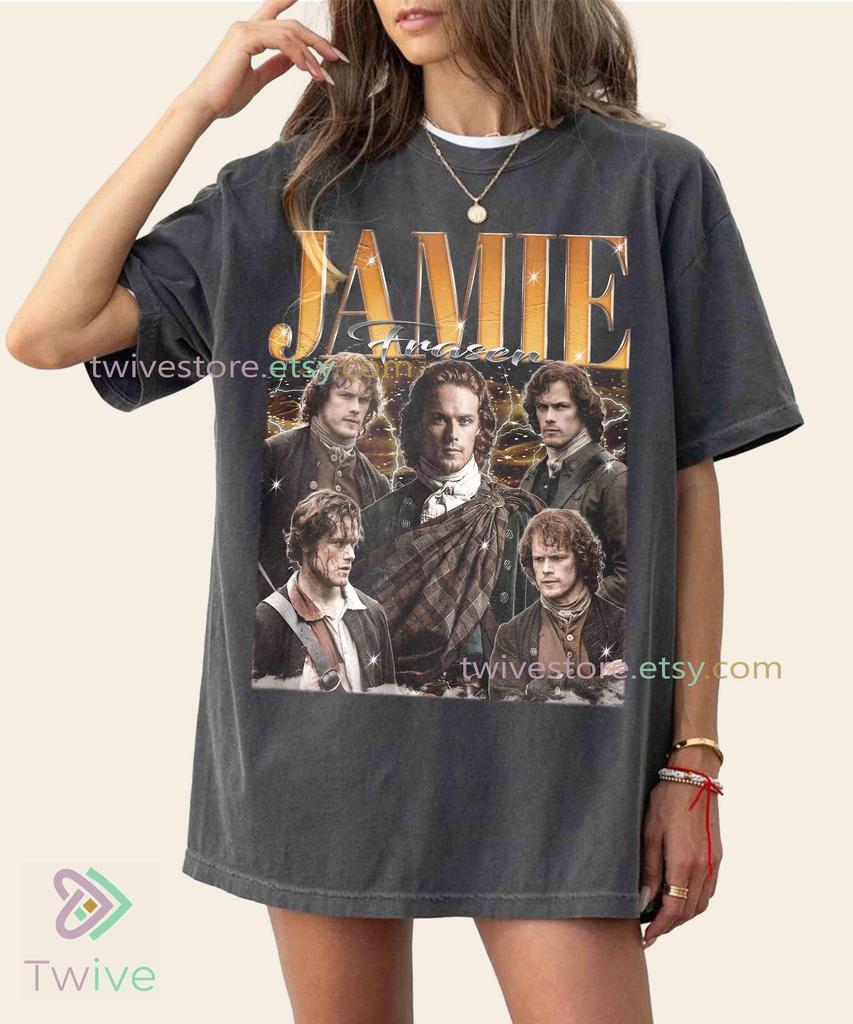 Vintage Jamie Fraser Shirt, Sam Heughan Graphic Tee