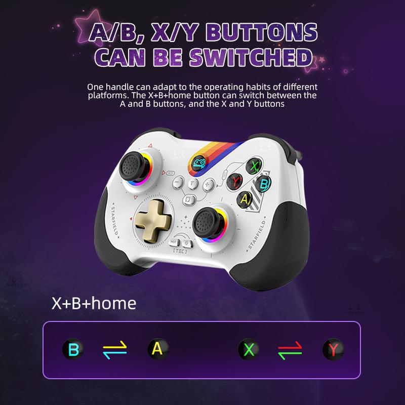 Беспроводной мини-геймпад Dual Hall, игровой контроллер для ПК ROG Ally, ПК, Steam Deck Switch, OLED-джойстик ROG Ally, подарок