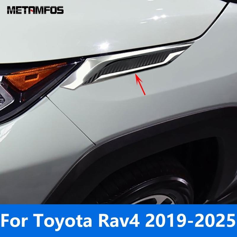 Аксессуары Для Toyota Rav4 Rav 4 - 2024 2025 Хромированные Накладки на Фары Накладки на Брови Фары Молдинги