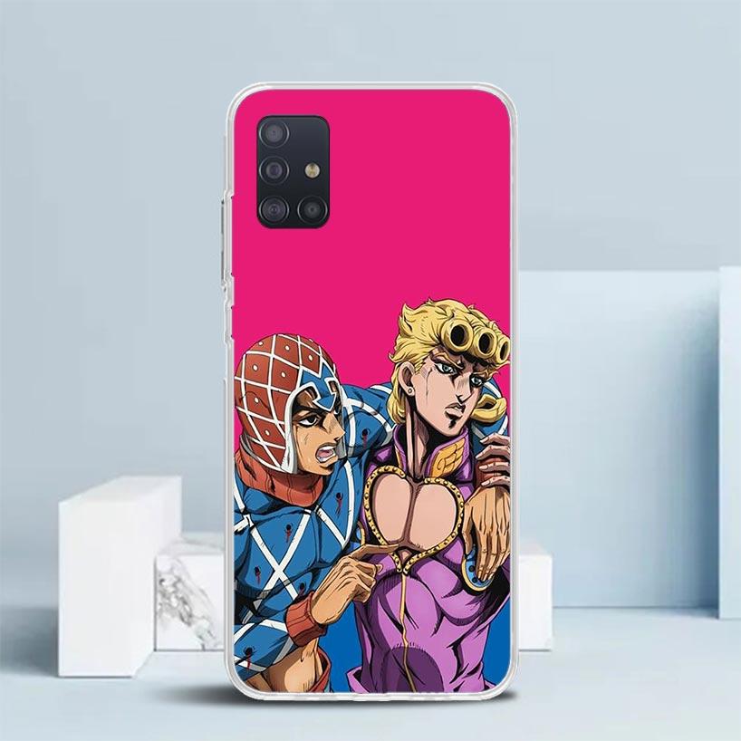 JoJo Adventure Джорно Джованна Мягкий чехол для Samsung Galaxy A12 A22 A32 A52 A72 A02S Чехол для телефона Note 20 Ultra 10 S10 Plus A51 A