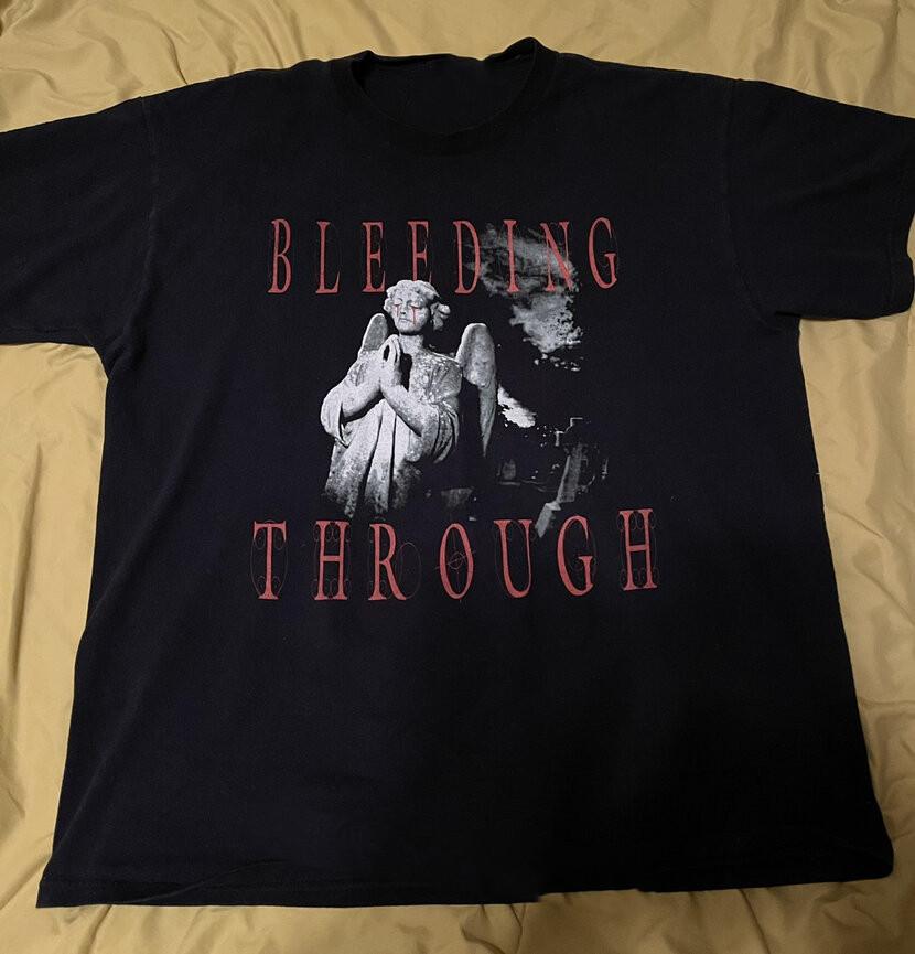 Футболка Bleeding Through Band Crying Angel Унисекс Все Размеры WA352 Унисекс Футболка