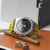 Casio Мужские часы с двойным дисплеем (жидкокристаллический/аналоговый) Серия Черные часы GA-2100-7A-