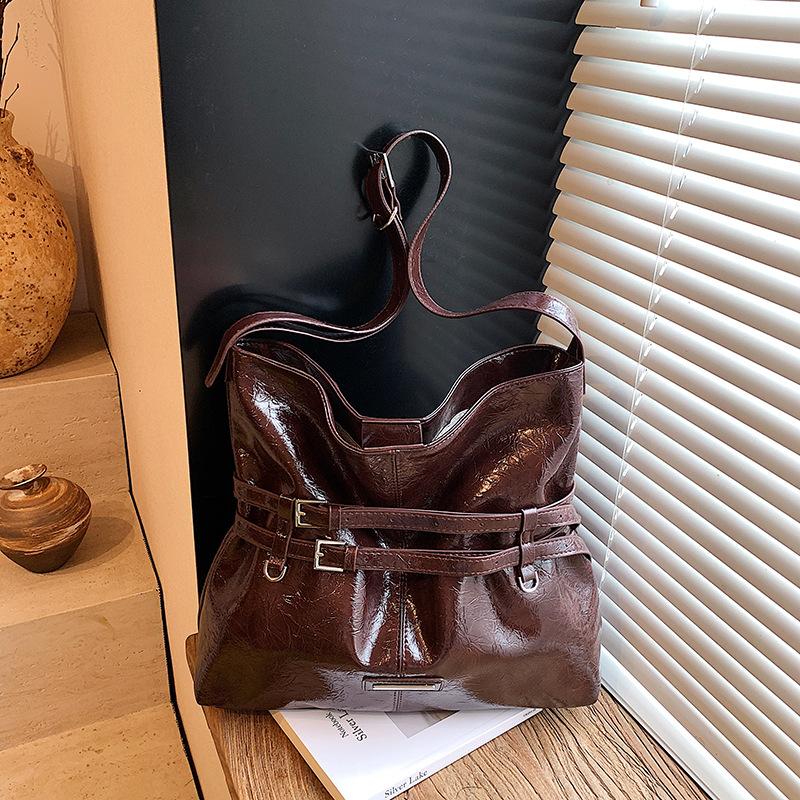 Модная сумка-тоут женская осенне-зимняя новая большая вместительная повседневная на плечо сумка-мессенджер для поездок на работу