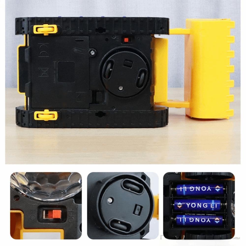 Universal Wheels Electric Excavator Toy Colorful Music Bulldozer Toy Boys Gift