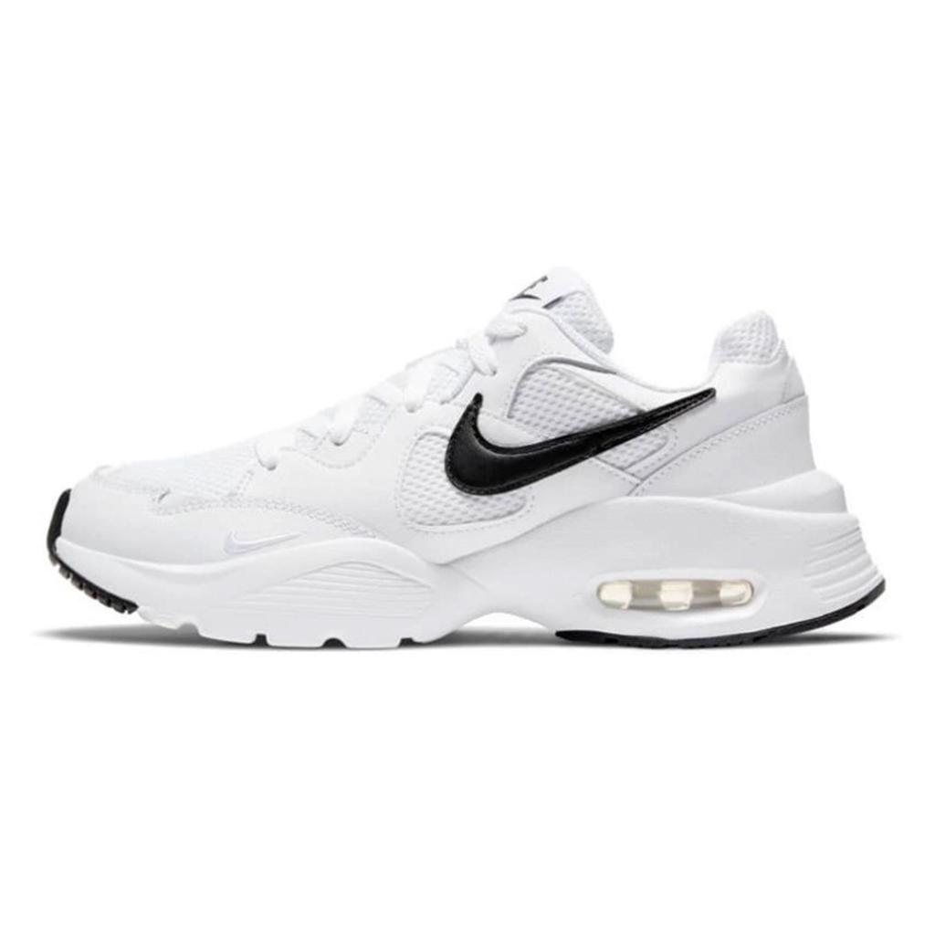 Nike Air Max Fusion Нескользящие Устойчивые к истиранию Низкие Беговые Кроссовки Женские Серый Черный CJ1671-100(Team269-SBOX)