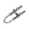 Marine U Shape Bolt Bow Eye 304 Stainless Steel Silver Rust Resistant Boat Yacht Hardware