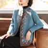 New Middle-aged Mother Autumn Coat Fashionable Foreign Style Short Top Women's Sweater Cardigan
