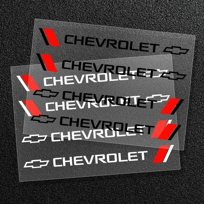 4 шт. Наклейки на ручки дверей с логотипом автомобиля для Chevrolet Cruze TRAX Aveo Lova Sail EPICA Captiva Malibu Volt Camaro Cobalt