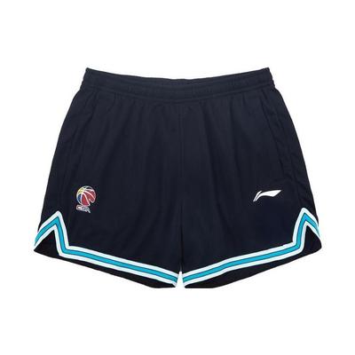 Баскетбольные тренировочные брюки Li Ning CBA Series, однотонные, в полоску, дышащие, мужские, черные AAPS027-1