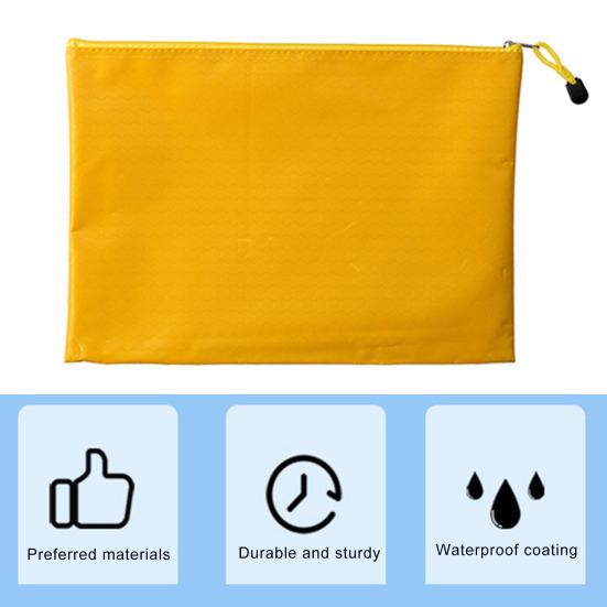 Сумка для документов из ткани Оксфорд с застежкой-молнией, водонепроницаемая сумка для хранения документов большой емкости с ремешком, офисные принадлежности