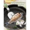 304 Stainless Steel Clip-On Frying Spatula Non-Stick Pan Multifunctional Kitchen Spatula for Frying Eggs, Pancakes, Steak, and Food