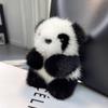 Маленькая панда плюшевая кукла женская сумка украшения милый искусственный мех норки панда автомобильный брелок милый медведь автомобильный брелок подарок