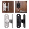Barn Sliding Door Latch Lock with Mounting Screws Anti Stainless Steel Hasps Lock for Bathroom Garage Fence Window Gate