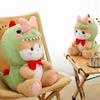 Toy Plush Cat Dinosaur Doll Stuffed Animal Cartoon Bow Soft Toy Home Gift Decor