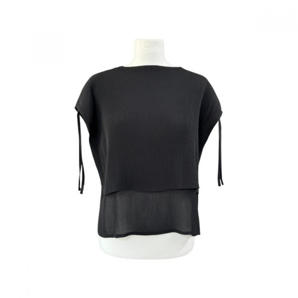 Spicio Women Double Layered Short Sleeve Strap Blouse 461 112